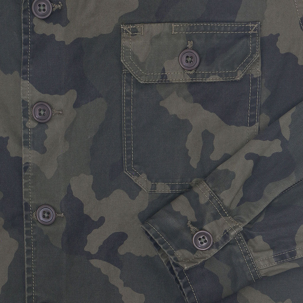 2 Pockets 100% Cotton Lucca Jacket - BISKRA CAMO