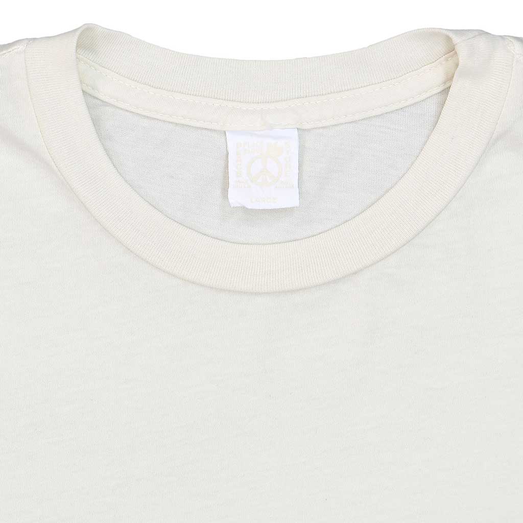 PEACE STORE Long Sleeve Crew Neck Jersey Tee - Vintage Cream