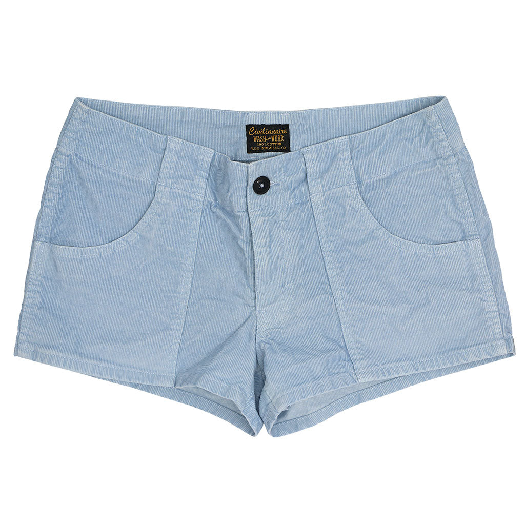 Lightweight Cotton Corduroy 3-Pocket Mili Short - Skyra Blue