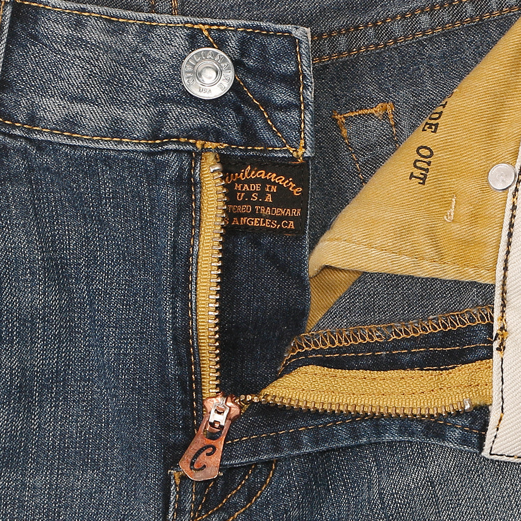 Women's 10 oz Indigo Cut-Off Boyfriend 5-Pocket Short - Old Indigo