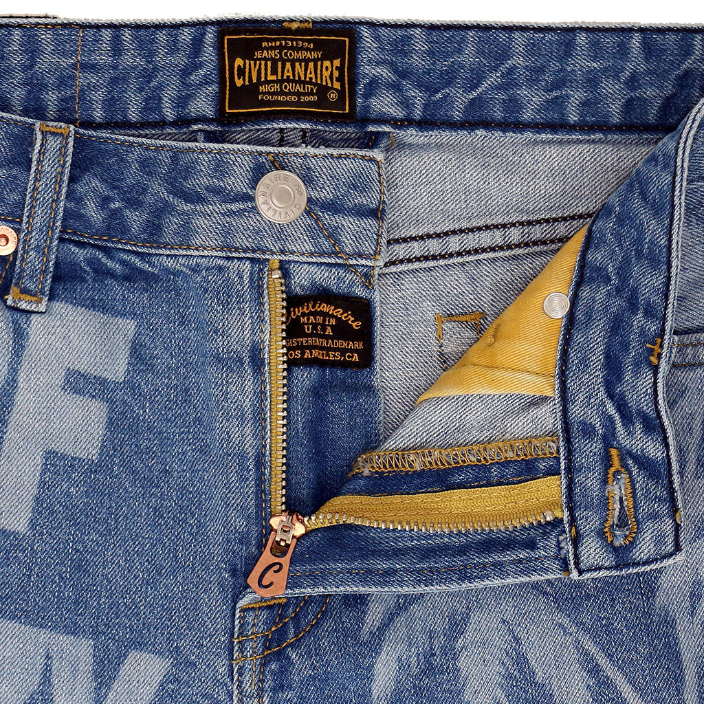 5 pocket Cut-Off Boyfriend Shorts - Malibu Wash & Print