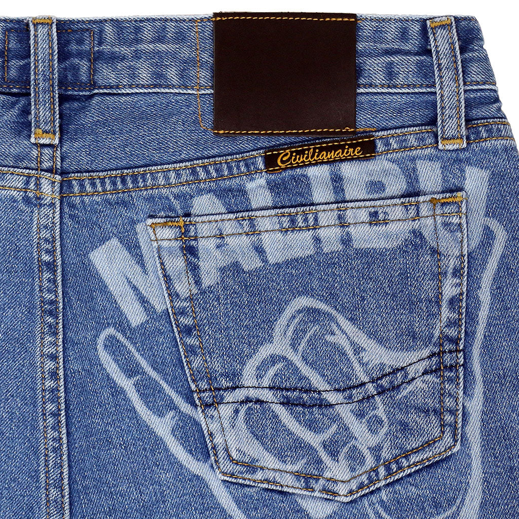 5 pocket Cut-Off Boyfriend Shorts - Malibu Wash & Print