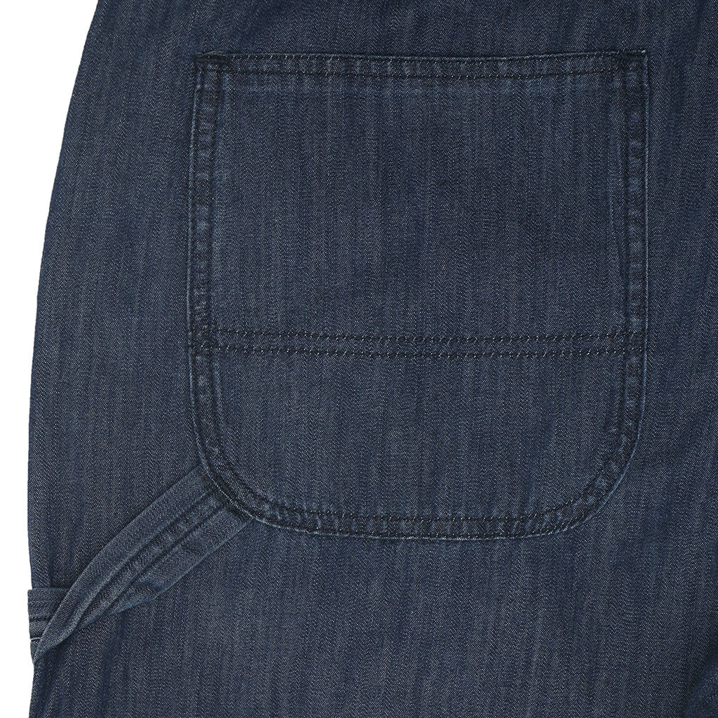 6.0 oz. Lightweight Indigo Denim Jumpsuit/ Coverall - Dk. Stone Wash