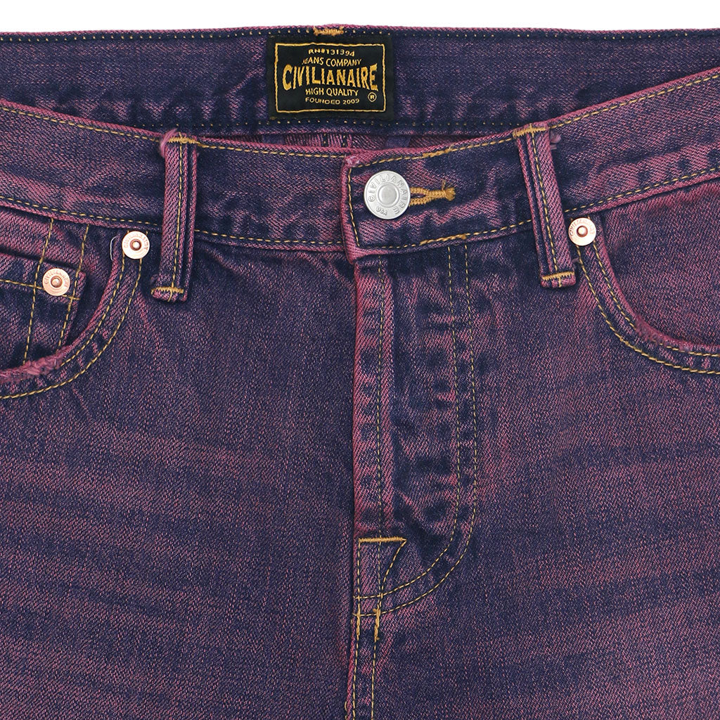 12.4 oz Denim Boyfriend Jean - Pink Topanga Wash
