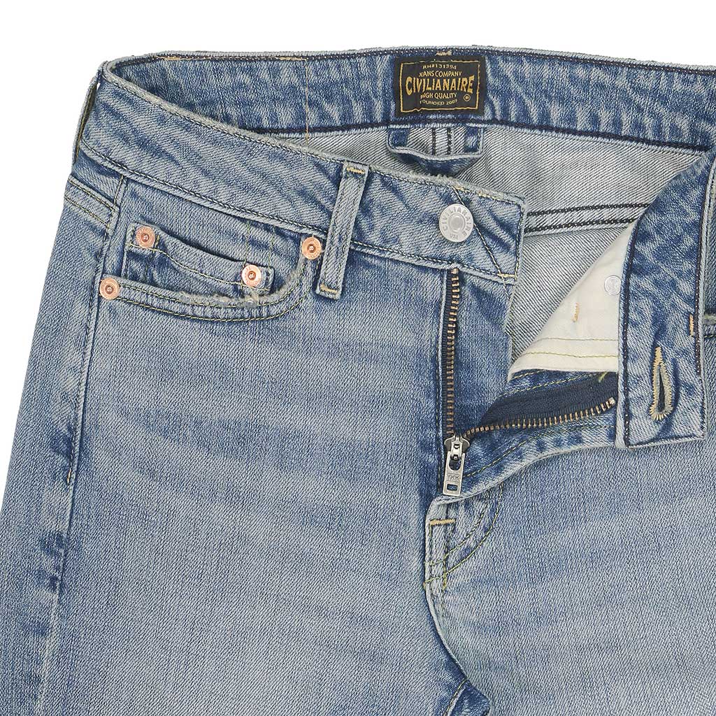 11.3 oz Denim Slim Straight - Light Vintage Wash IN10