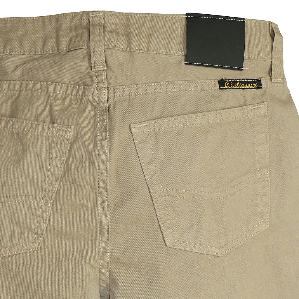 5-Pocket TOMBOY button Fly Twill Pants - FAWN
