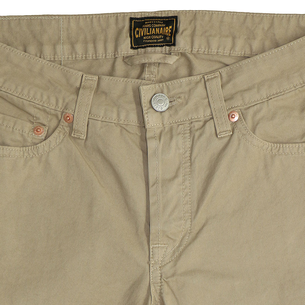 5-Pocket TOMBOY button Fly Twill Pants - FAWN