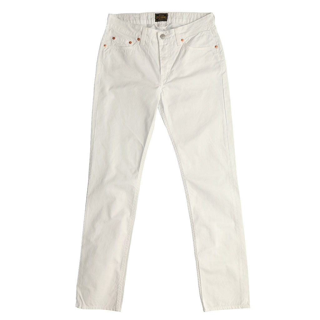 5-Pocket TOMBOY button Fly Twill Pants - White