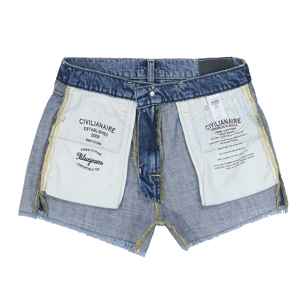 12.4 oz Denim Shorty Shorts - Medium Wash SF21