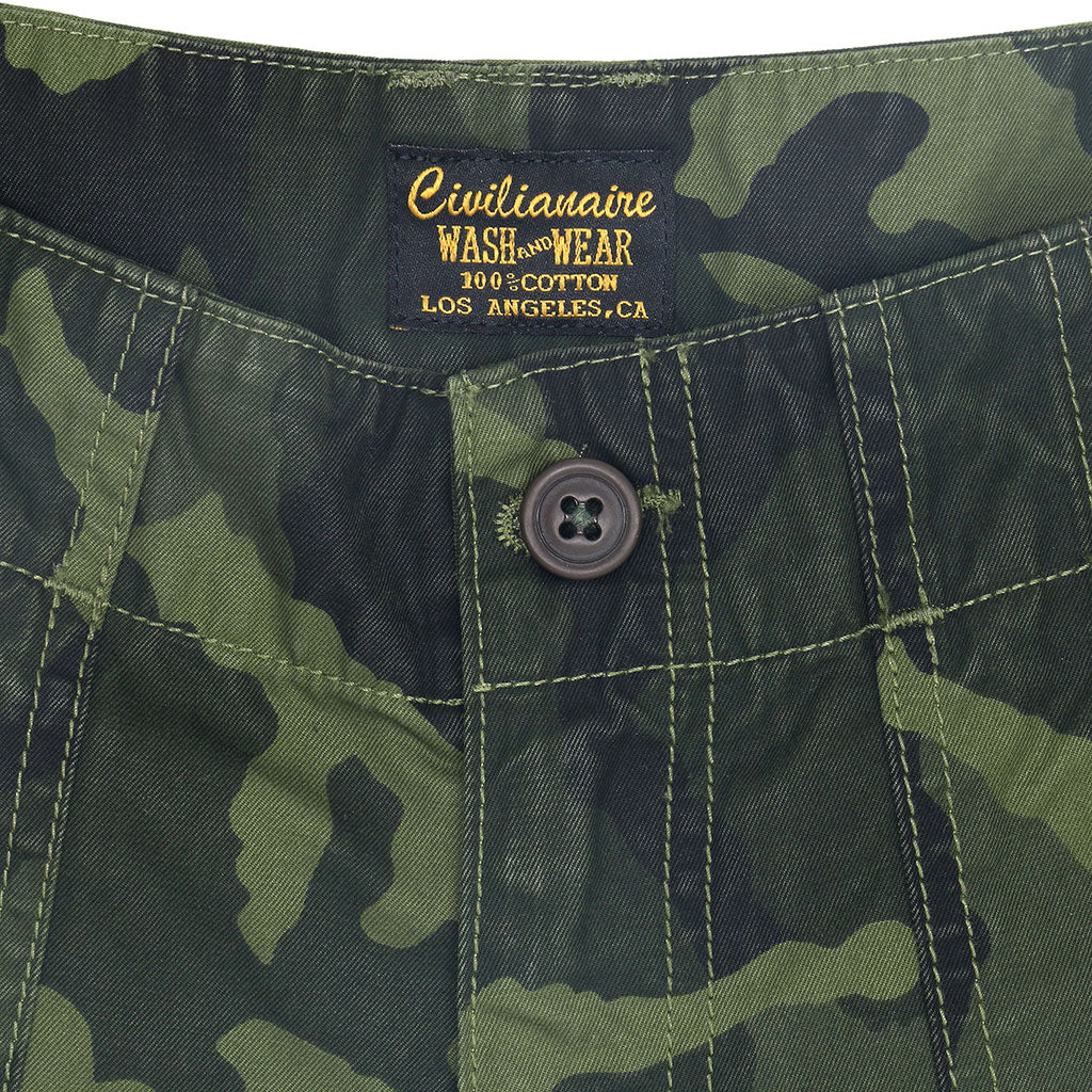 Cotton Sateen Mili 4 P pockets Short - OLD OLIVE