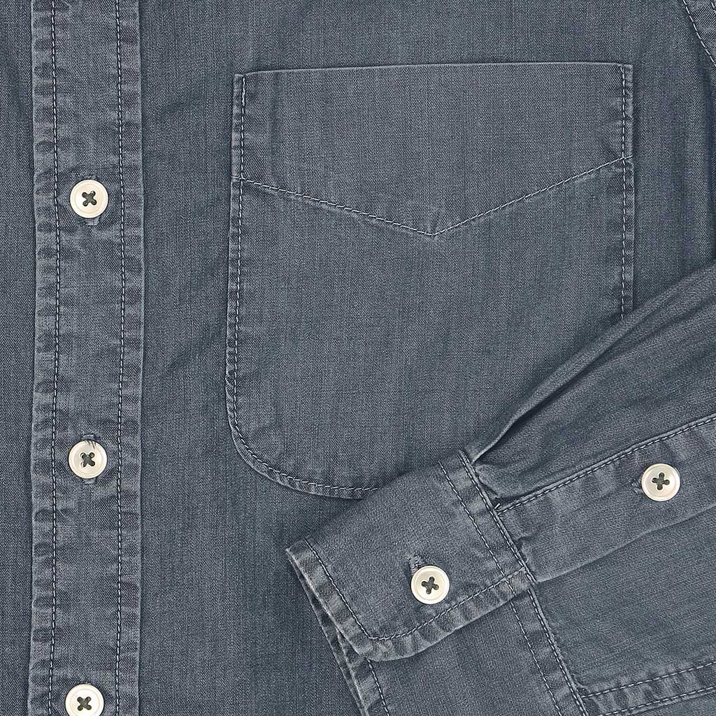 Single Pocket Shirt 4 oz. Denim - Dark Vintage Wash SF01