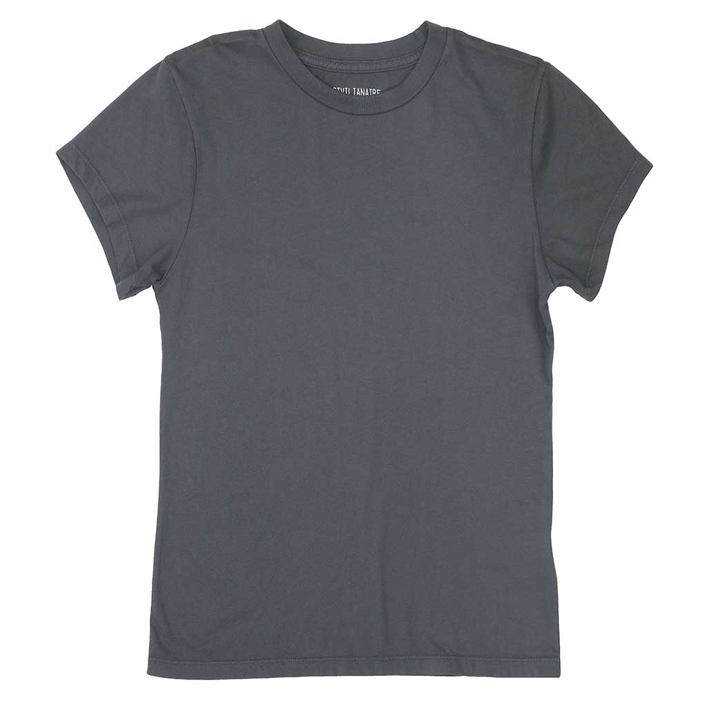 Women's Crew Neck Short Sleeve Tee - Forged Iron