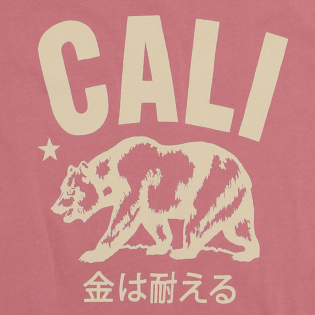 "Don't Mess With Cali" Women's Crew Neck Short Sleeve Tee - Flamingo