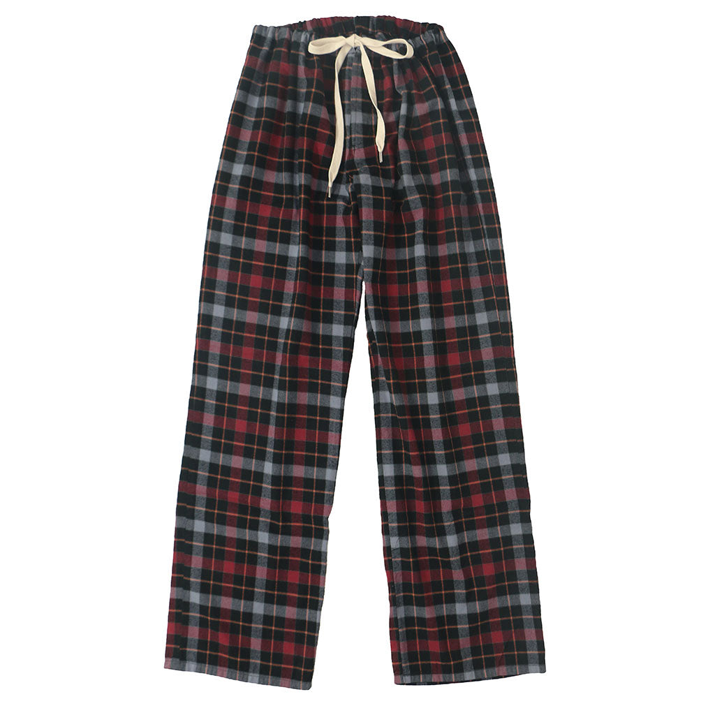 Pajama Lightweight Flannel Plaid - Burgundy