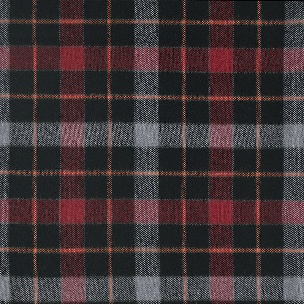 Pajama Lightweight Flannel Plaid - Burgundy