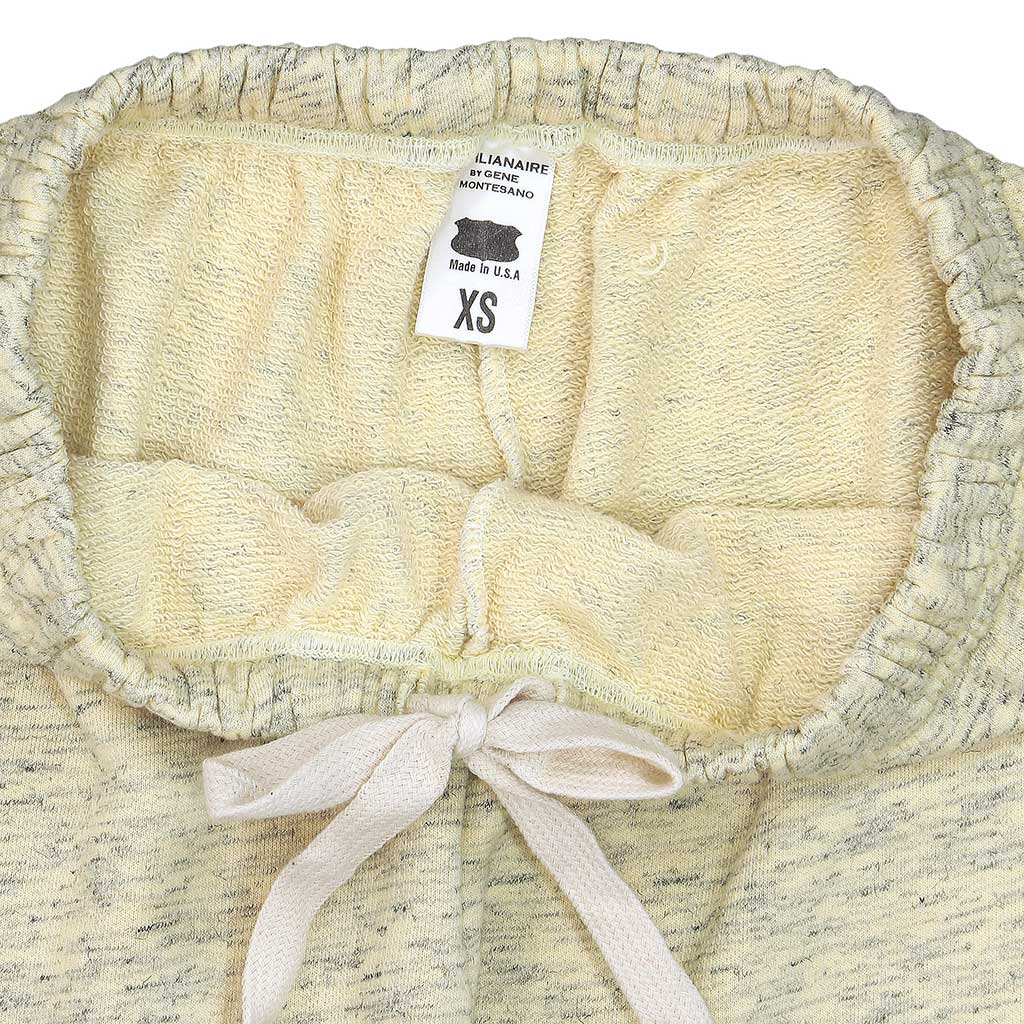 Streaky French Terry "SIENA" 26" Inseam Sweatpants - Lemon Yellow