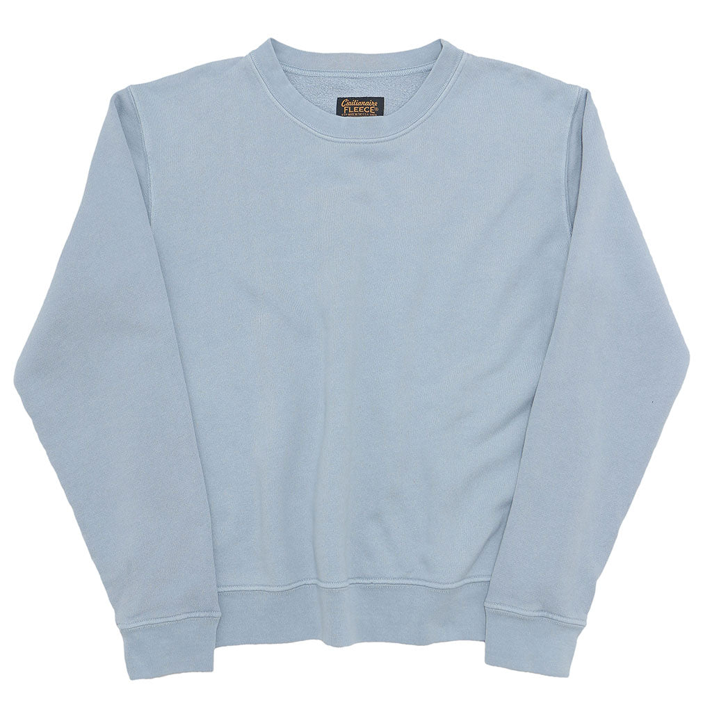 Long Sleeve 17.5 oz Fleece Women's Crewneck Sweatshirt - Bright Blue
