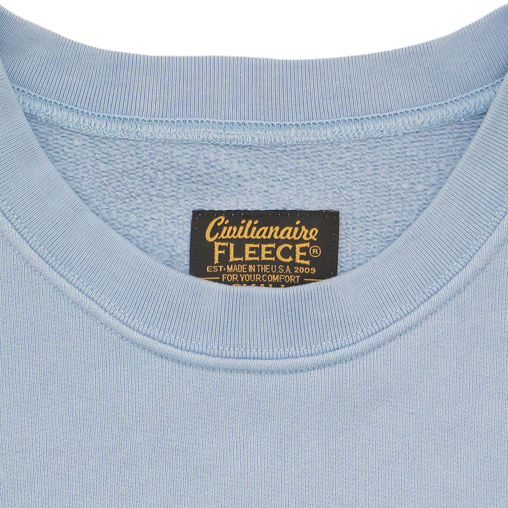 Long Sleeve 17.5 oz Fleece Women's Crewneck Sweatshirt - Bright Blue