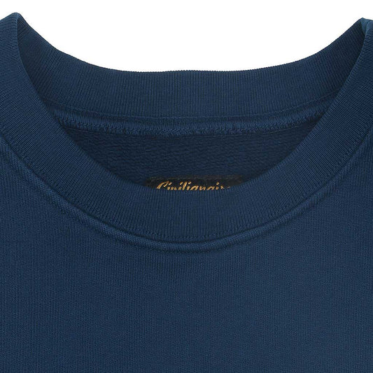 Long Sleeve 17.5 oz Fleece Women's Crewneck Sweatshirt - Navy Blue