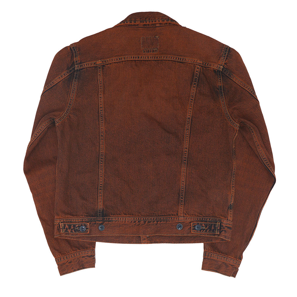 Pocket 12.4 oz Denim Ranch Jacket - Orange Memphis Wash