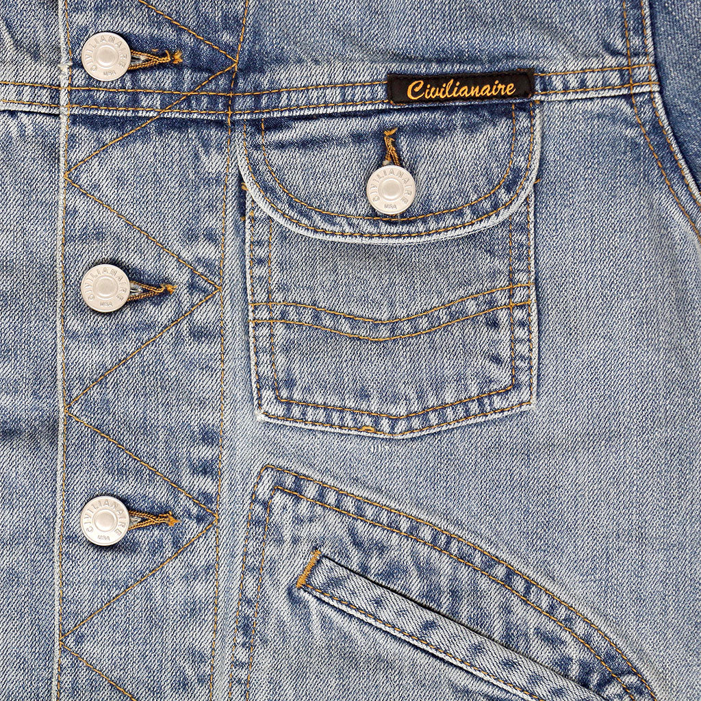 5 Pocket 12.4 oz Denim Ranch Jacket - Memphis Wash