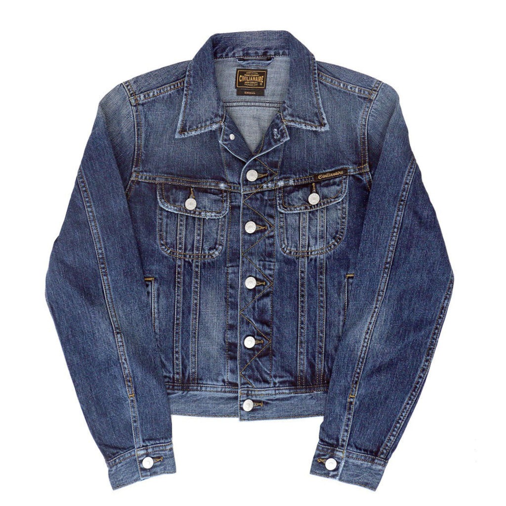 5 Pocket 12.4 oz Denim Ryder Jacket - Macon Wash