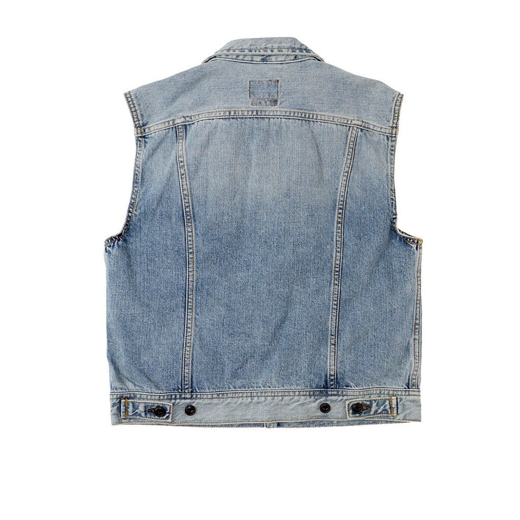 5 Pocket 12.4 oz Denim Ranch Vest - Memphis Wash