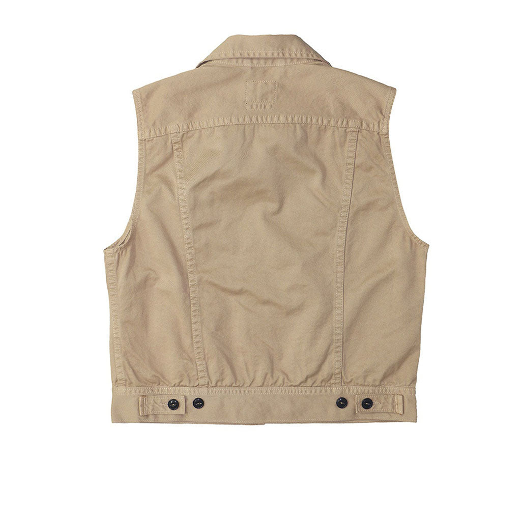 5 Pocket Twill Rider Vest - Fawn