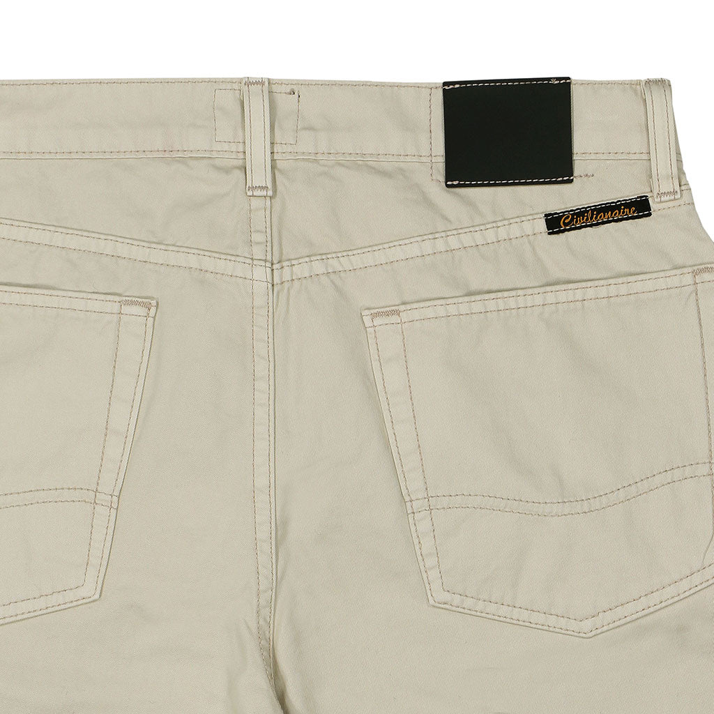 5-Pocket Slim Fit Twill - Pale Beige