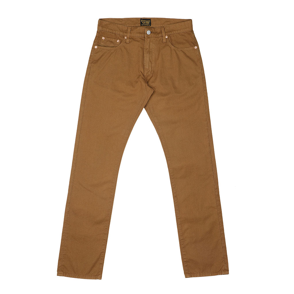 5-Pocket Slim Fit Twill Pants - Kindling