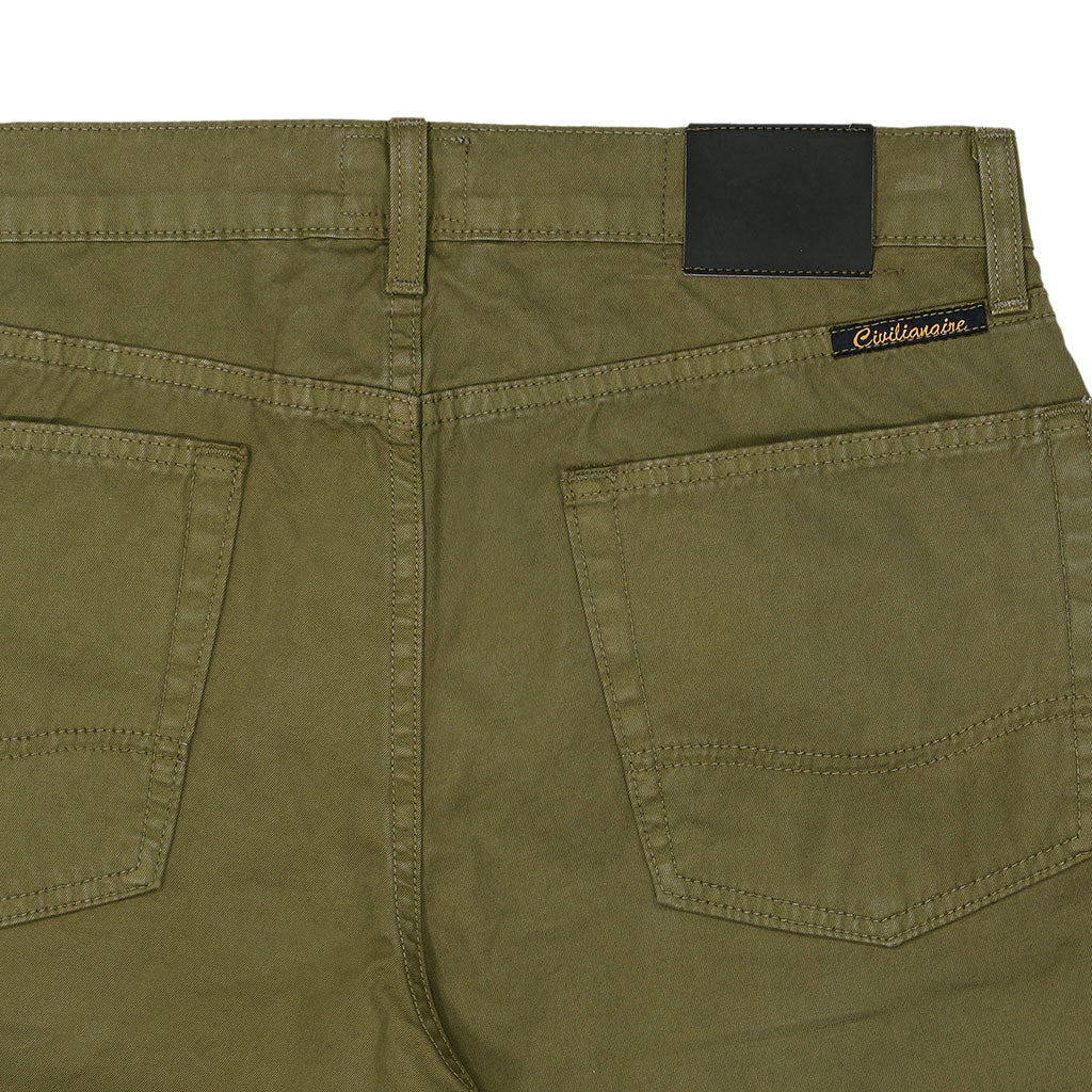 5-Pocket Slim Fit Twill - Camoflage Green