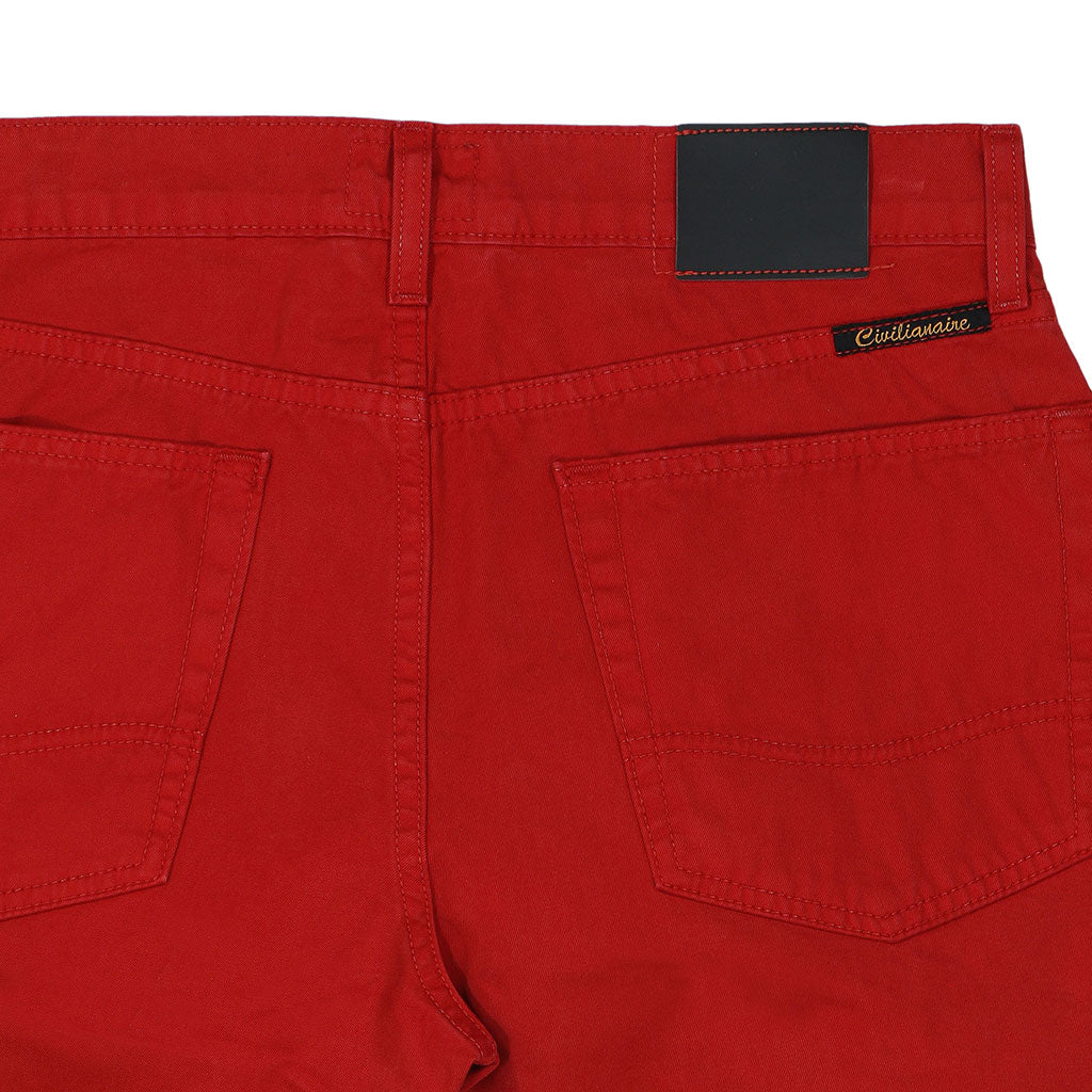 5-Pocket Slim Fit Twill - Brick Red