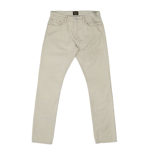 5-Pocket Slim Fit Corduroy Pants - Pale Beige