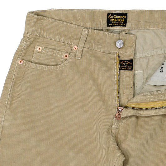 5-Pocket Slim Fit Corduroy Pants - Stone Age
