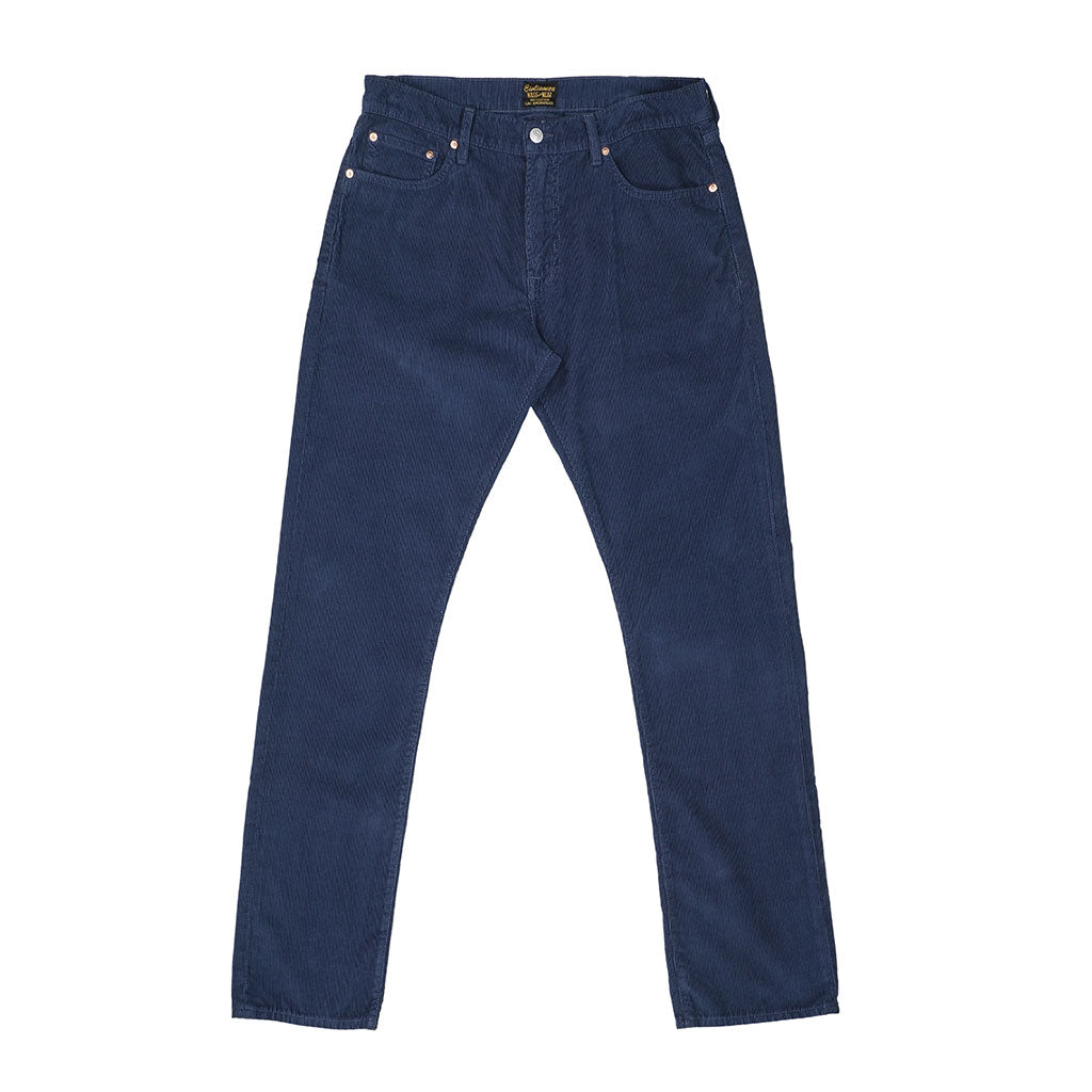 5-Pocket Slim Fit Corduroy Pants - Indigo