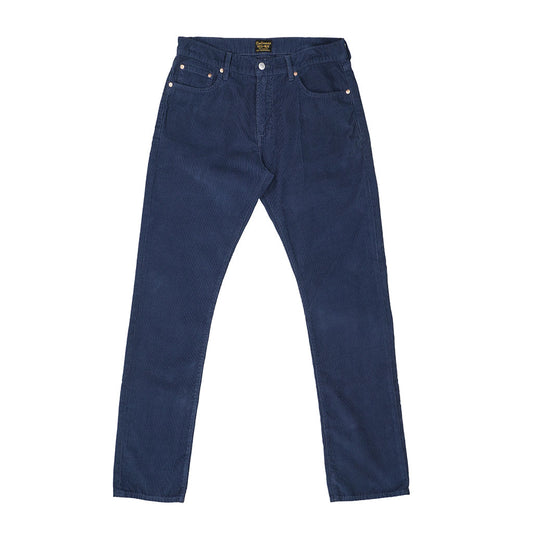 5-Pocket Slim Fit Corduroy Pants - Indigo