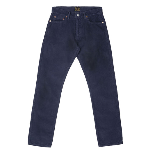 5-Pocket Slim Fit Corduroy Pants - Dark Slate Blue