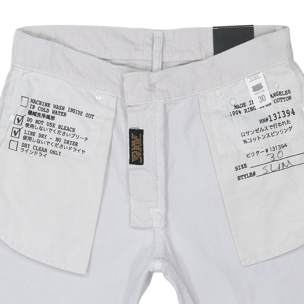 5-Pocket Slim Fit Corduroy Pants - Frost