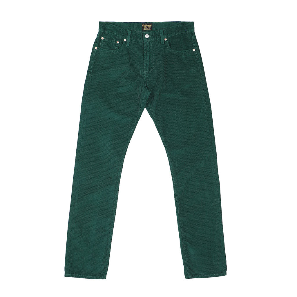 Men's 5-Pocket Slim Fit Corduroy Pants - Pioneer Green – Civilianaire