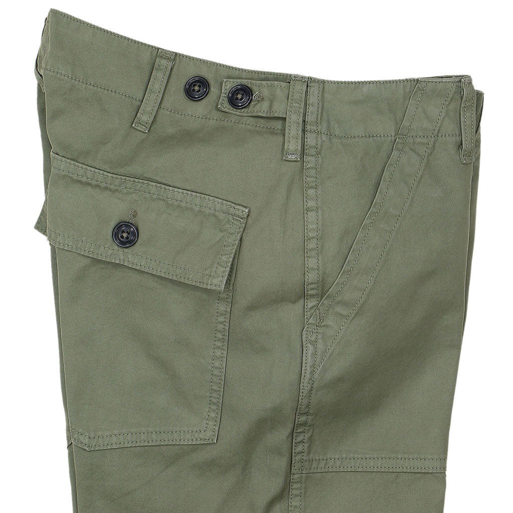 4 Patch Pocket Military Fatigue Pants RC Twill - Bottle Green