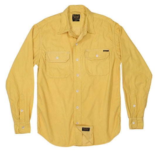 Long Sleeve Notch Flap Shirt 28-Wale Light Weight Corduroy - Dijon