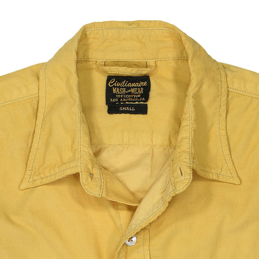 Long Sleeve Notch Flap Shirt 28-Wale Light Weight Corduroy - Dijon