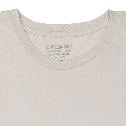 Crew Neck Short Sleeve Tee - Ash