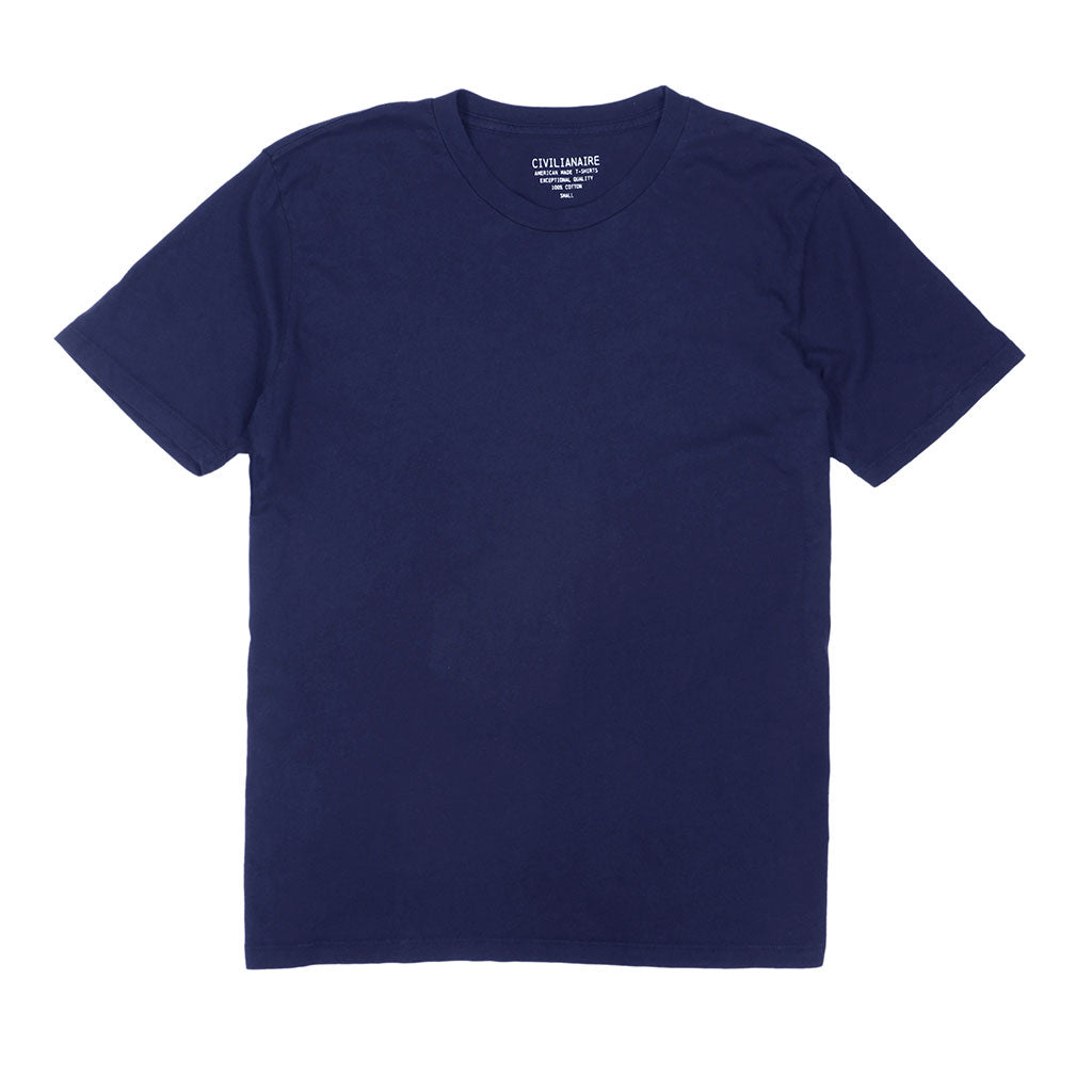 Crew Neck Short Sleeve Tee - EZ Dark Navy