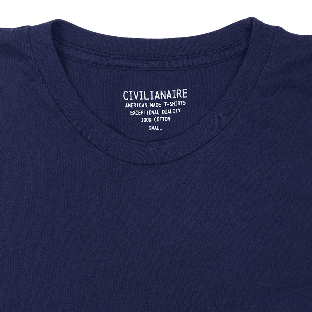 Crew Neck Short Sleeve Tee - EZ Dark Navy