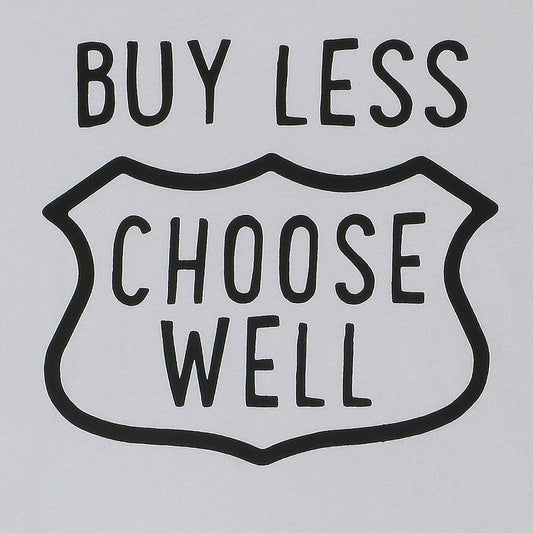 "Buy Less, Choose Well" Short Sleeve Men's Tee - Frost