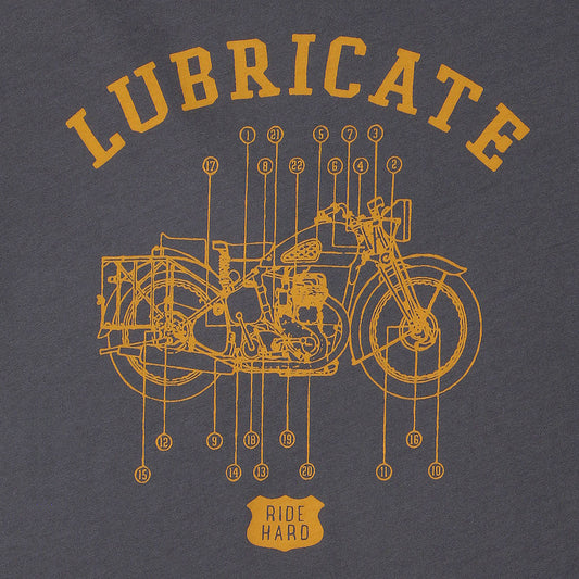 "Lubricate" Short Sleeve Men's Tee - Heather Grey Mouse