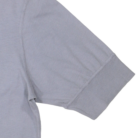 Short Sleeve Banded Henley - 40's Lightweight Cotton - Iron
