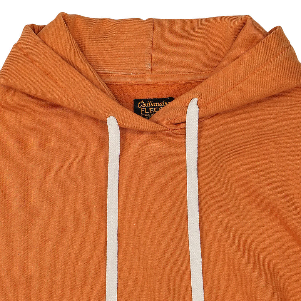 Men's Fleece Pullover Hoodie - Burnt Orange