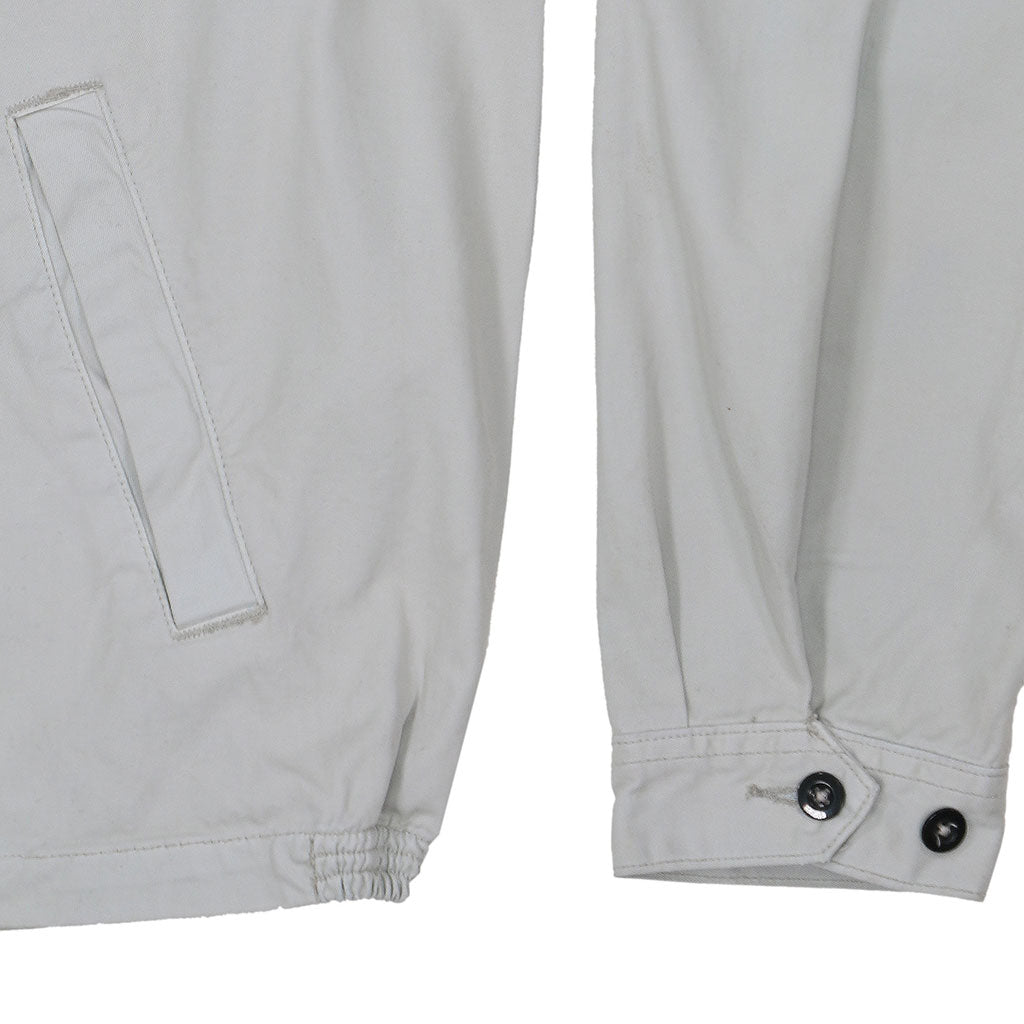 Zip Front 2 Pocket Cotton Cliff Jacket - Stone